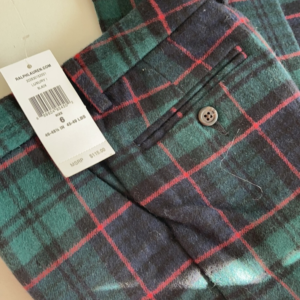 Plaid pants for kids